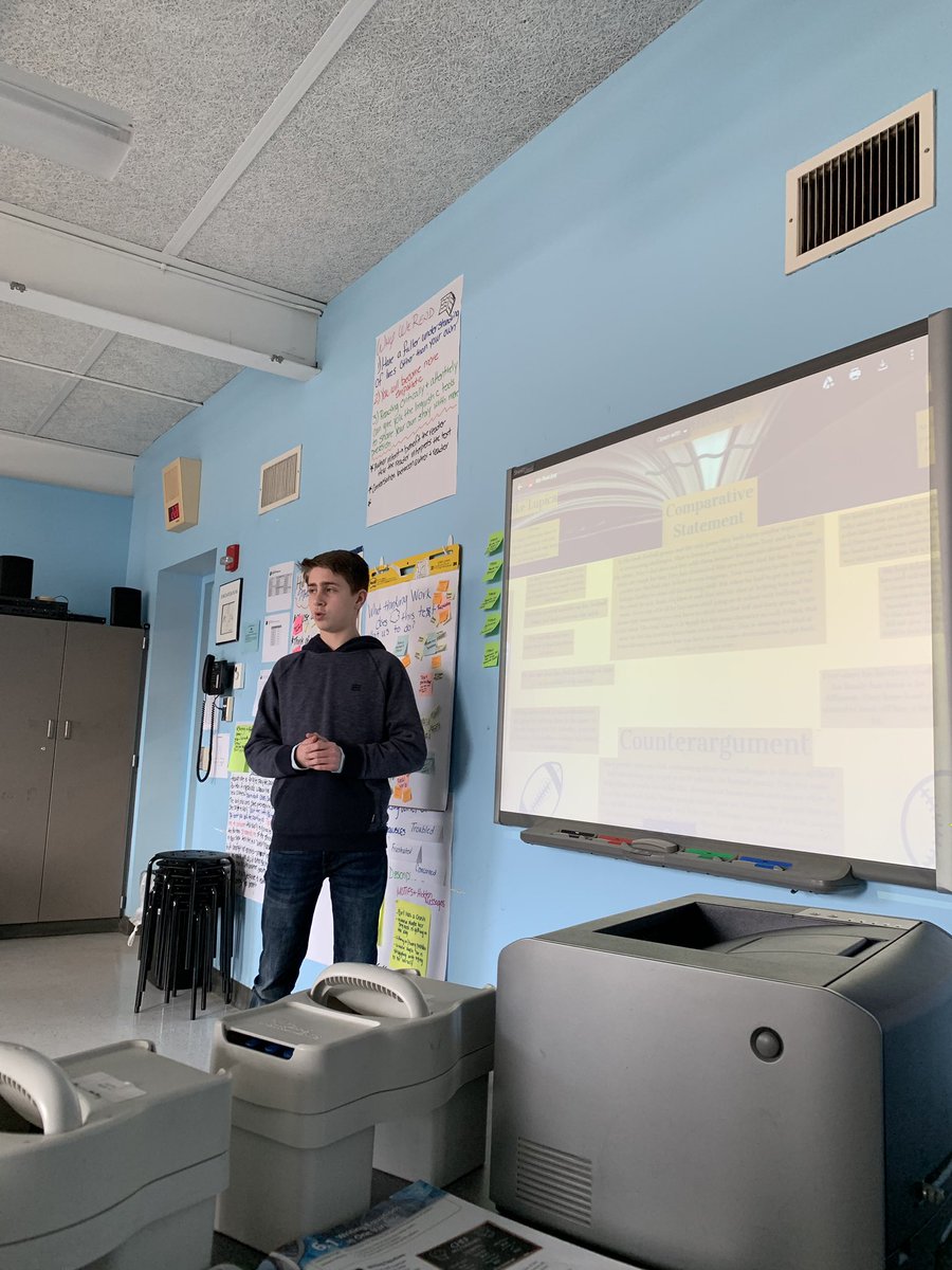 themrsfoulks's tweet photo. Ss presenting their Lit Essay inforgraphics. #MTPSPride #MTPSReads #ThompsonMSpride @canva @AdobeSpark https://t.co/Sa5DSk4oek