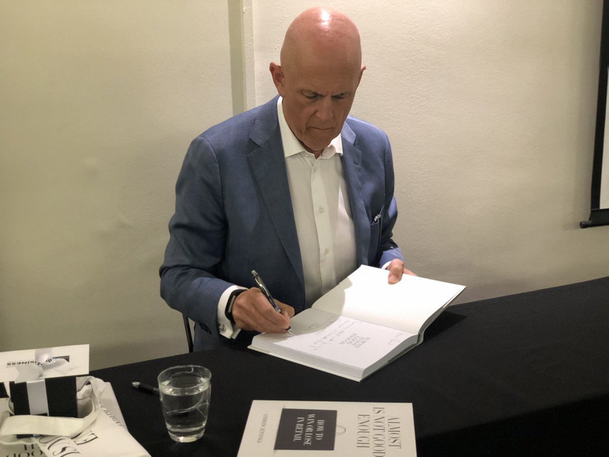 UCTGSB's tweet photo. Post Event: Book signing is currently underway. Purchase @AndrewRJennings book "Almost Is Not Good Enough - How to win and lose in retail"at your nearest @ExclusiveBooks store.
#GSBConnect #AndrewJennings https://t.co/3vJHOPozla