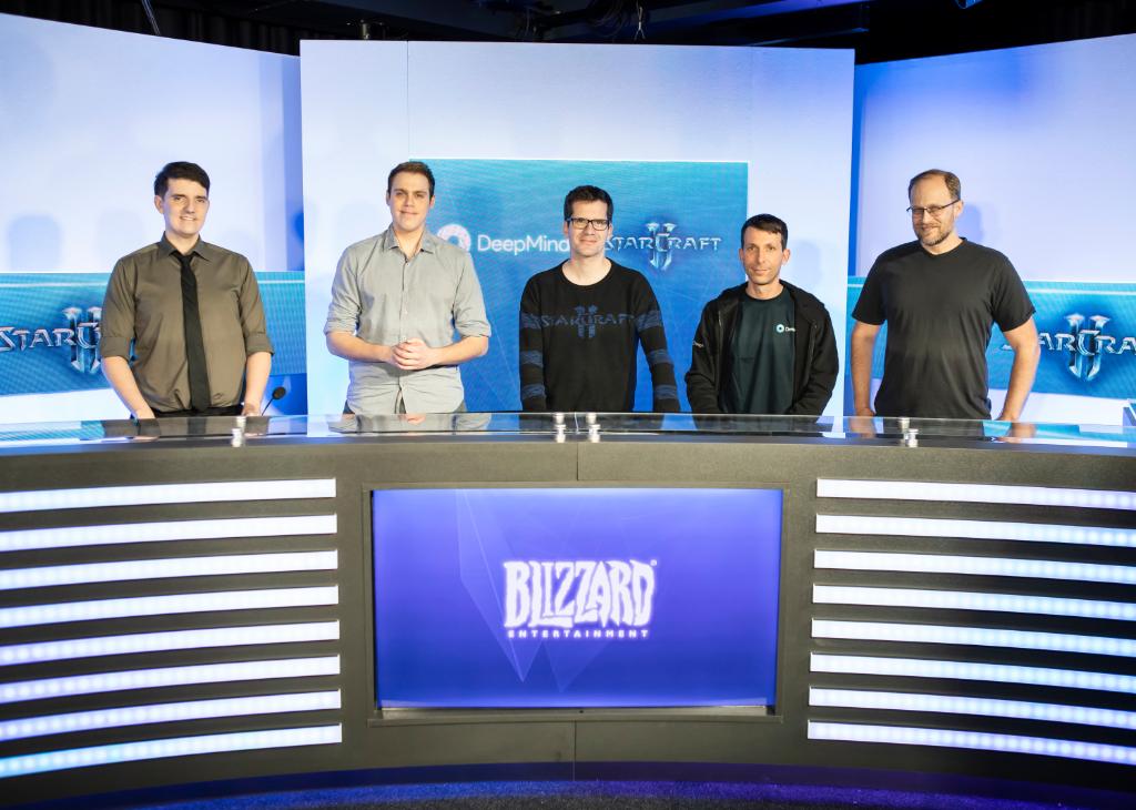 The <a href="/DeepMindAI/">DeepMindAI</a> team, <a href="/Artosis/">Dan Stemkoski</a> and @Rotterdam08 team are all ready to show you exciting updates on #AlphaStar! Ten minutes to go!

twitch.tv/starcraft