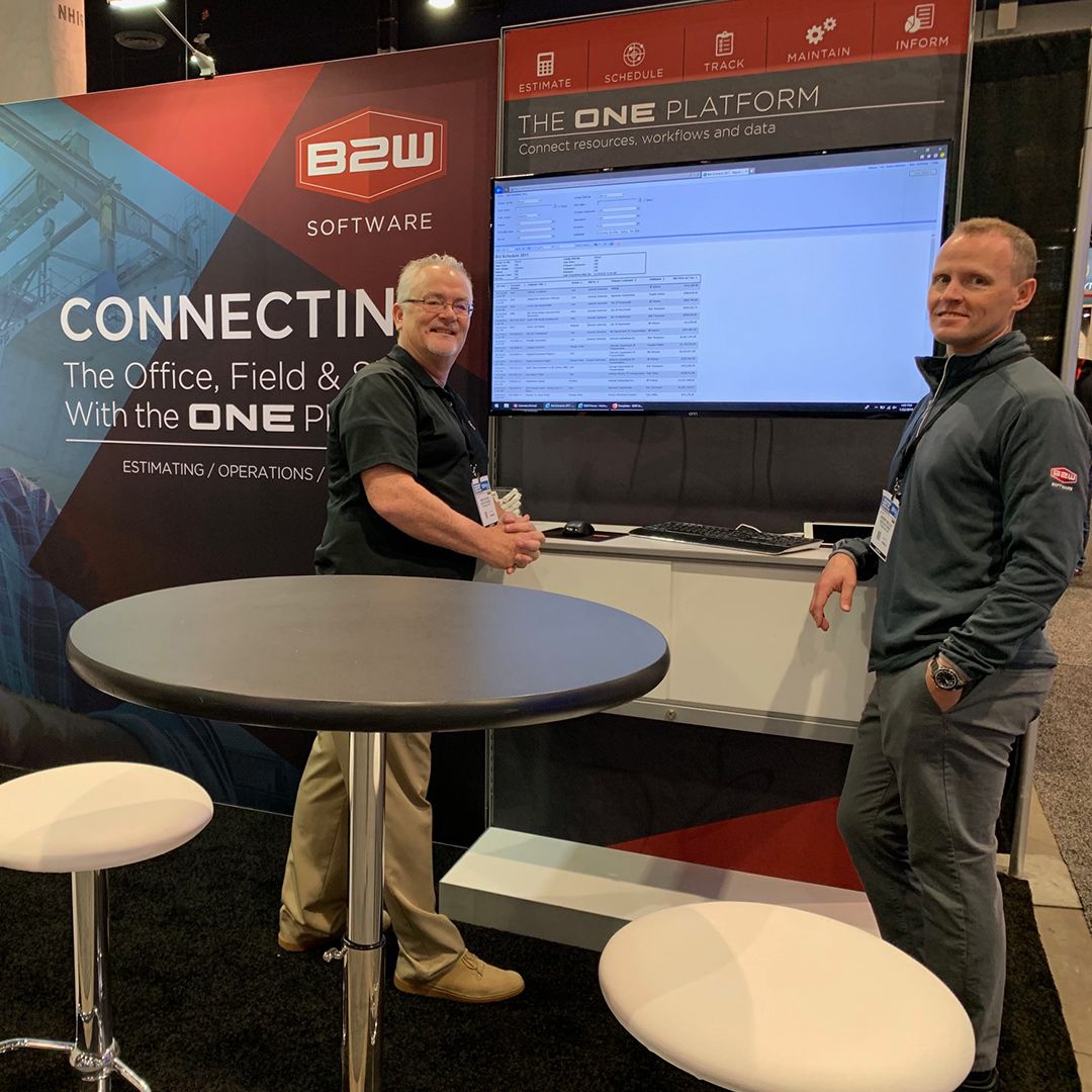 B2WSoftware's tweet photo. Are you at World of Concrete this week? Come by and visit us at booth #N2164 and learn more about B2W's suite of software for heavy construction estimating, operations and business intelligence. #WOC2019 #WOC19 #worldofconcrete2019 #worldofconcrete #HeavyConstructionSoftware https://t.co/a7DE3JSxrG