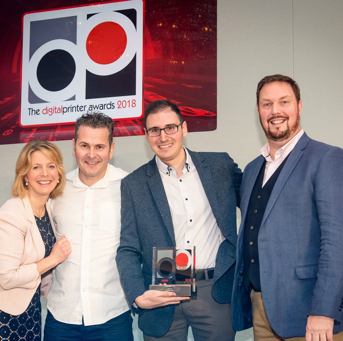 cga_print's tweet photo. Throwback to the night we won the Digital Print Award. John and Dronz collecting it on behalf of everyone at CGA. Well done team! #throwbackthursday #winner #teamwork #print #printing #lithoprint #digitalprint #printer #variabledata #digitalprintawards #hazelirvine #champions https://t.co/ow1daCVpJl