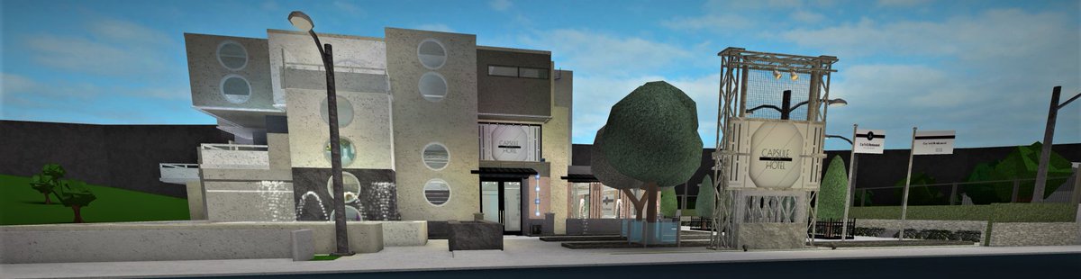 7 On Twitter Additional Photos Capsule Hotel 963k Exterior And Restaurant Bloxburg Roblox Welcometobloxburg - restaurant roblox bloxburg