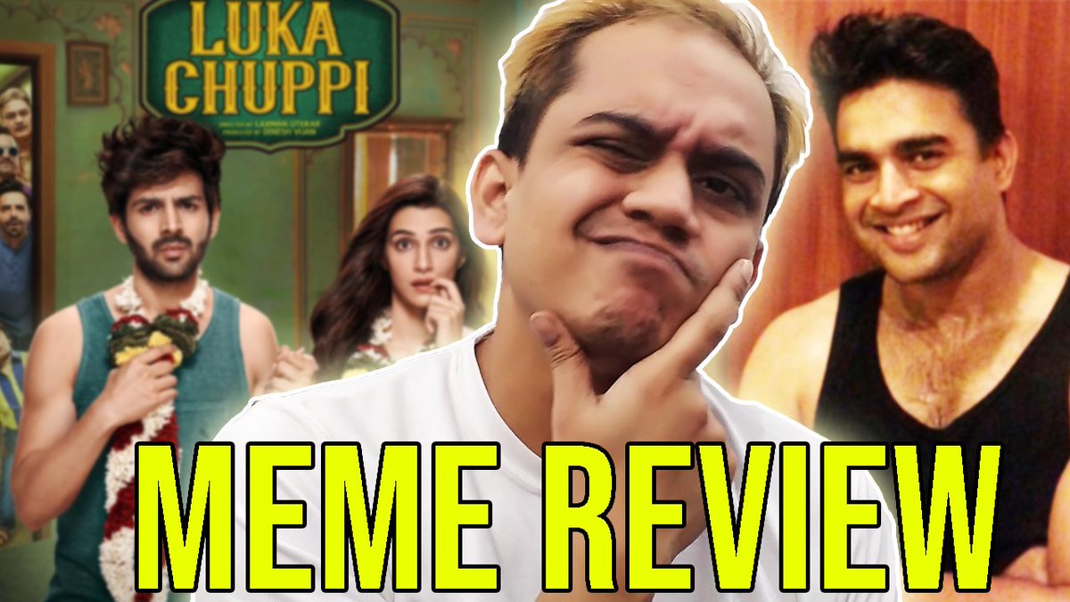 iamkaandi's tweet photo. **NeW Video**
**Luka Chuppi Trailer Review AND R Madhvan New Look (MEME REVIEW)**
https://t.co/0xScyQ0UKO
#jan2019 #LukaChuppi #Trailer #Madhvan #NewLook #MEMEREVIEW #REVIEW #YOUTUBEIndia #GyaaniSexyHain #GyaaniGareebHain #Life https://t.co/vjQEaUubZ4