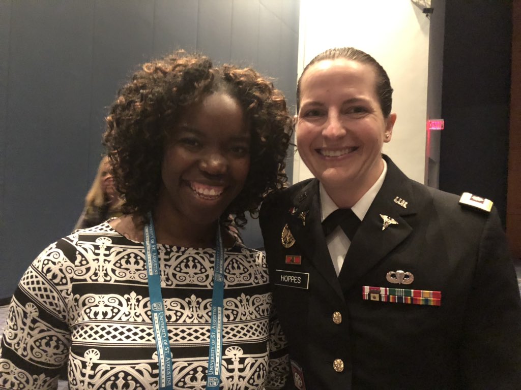 yemisi_elebute's tweet photo. As a student at #HoD 2017 I met Dr. Carrie Hoppes and she made one of my #PTdreams come true by connecting me with @WRBethesda for an amazing shadowing experience! #ptfam at it’s finest #CSM2019  @APTANeuroPT https://t.co/1IDbg2CnNJ