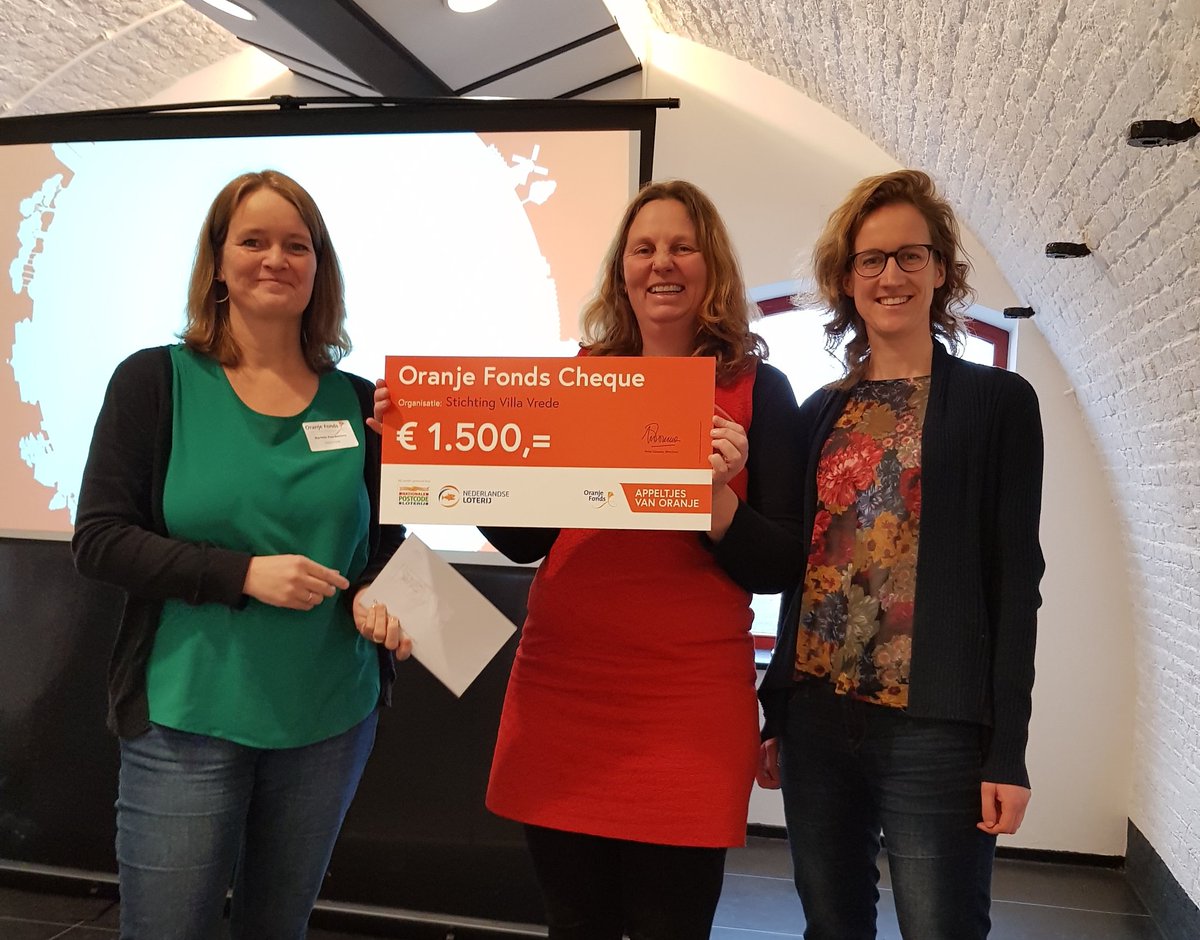 Helaas! Niet verder bij de #appeltjesvanoranje. Wel dankbaar voor mooie dag en cheque