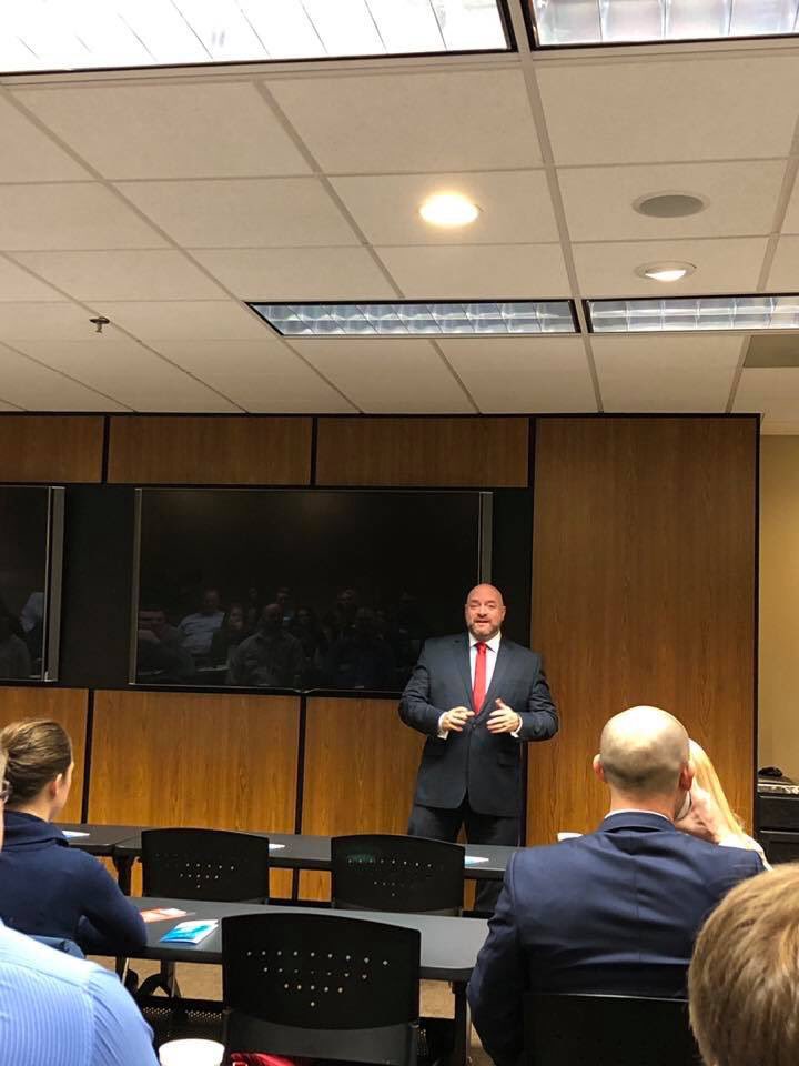 YoungLeaders_LC's tweet photo. Great morning hearing from Kerry Hamilton of Hospice of Central Ohio at our first Pancakes with the President of 2019! #leadership #yllc #nextgen https://t.co/xnchMUhfIg