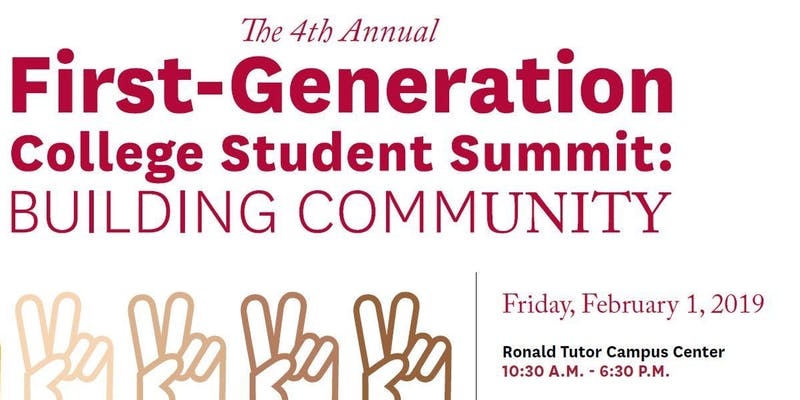 USCDornsife's tweet photo. Feb. 1: The First-Gen College Student Summit returns to @USC. Build community with other first-gen students and learn strategies for college &amp; career success. Keynote by USC Interim Pres. @Dr_Wanda_Austin! 

Free for USC students &amp; parents: https://t.co/RtVjFvD8dU 
#USCFirstGen https://t.co/I8CwKjcC6o