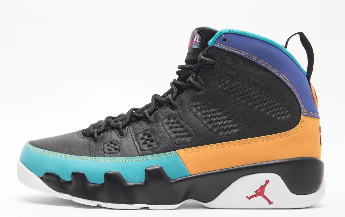 jordan 9s multicolor
