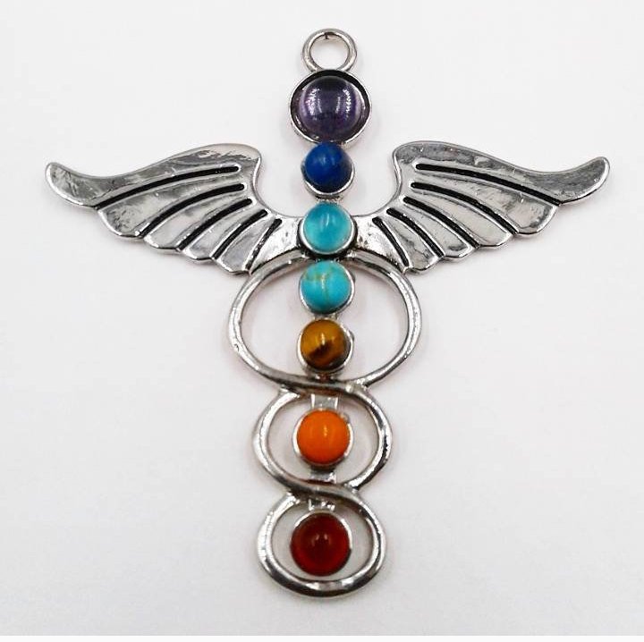 TrianglularRain's tweet photo. Only a few left in my #etsy shop: Antique Silver #Caduceus Healing Staff with chakra gemstones Pendant Charm #kundalini #energy #heal #awaken #jewelry #necklace #silver #bohohippie #supplies #Triangularrainbows #indigoflame #pendantnecklace #pendant https://t.co/c8Y6Ccd8x8 https://t.co/vaSd0Vke81