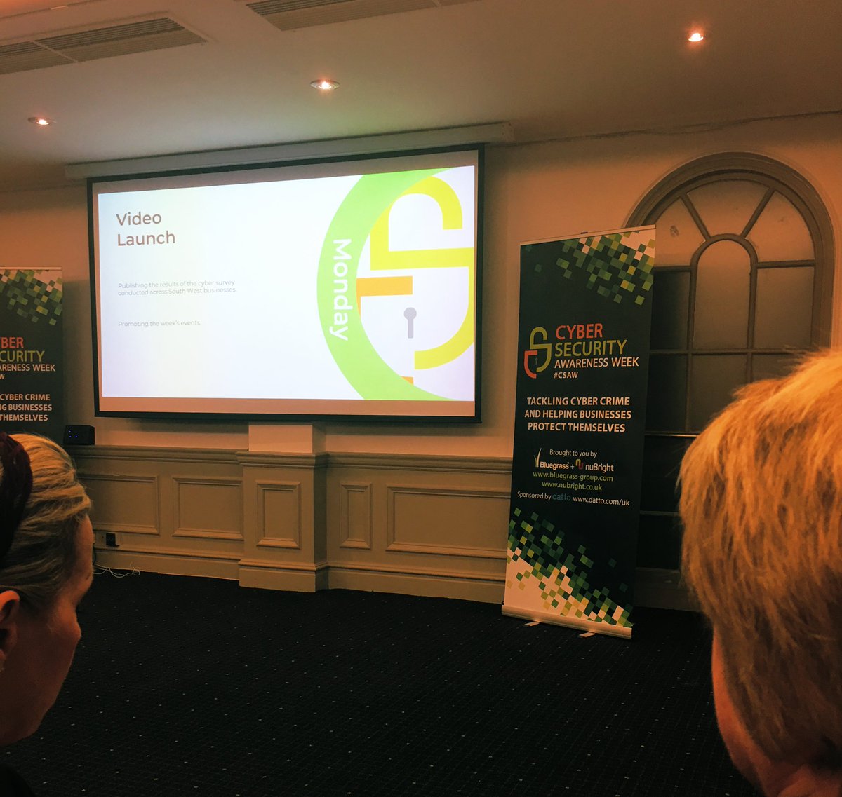MrMattYoung's tweet image. Here at the launch of the Cyber Security Awareness Week #CSAW hosted by @Bluegrass_IT 

Having recently suffered a ransomeware attack, I’m VERY interested! #CyberSecurity #Exeter #Southwest
