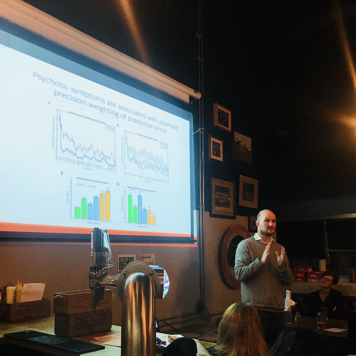 CamBrainCNS's tweet image. Our final speaker @joosthaarsma talking about psychosis #CamBRAIN #neurotalks