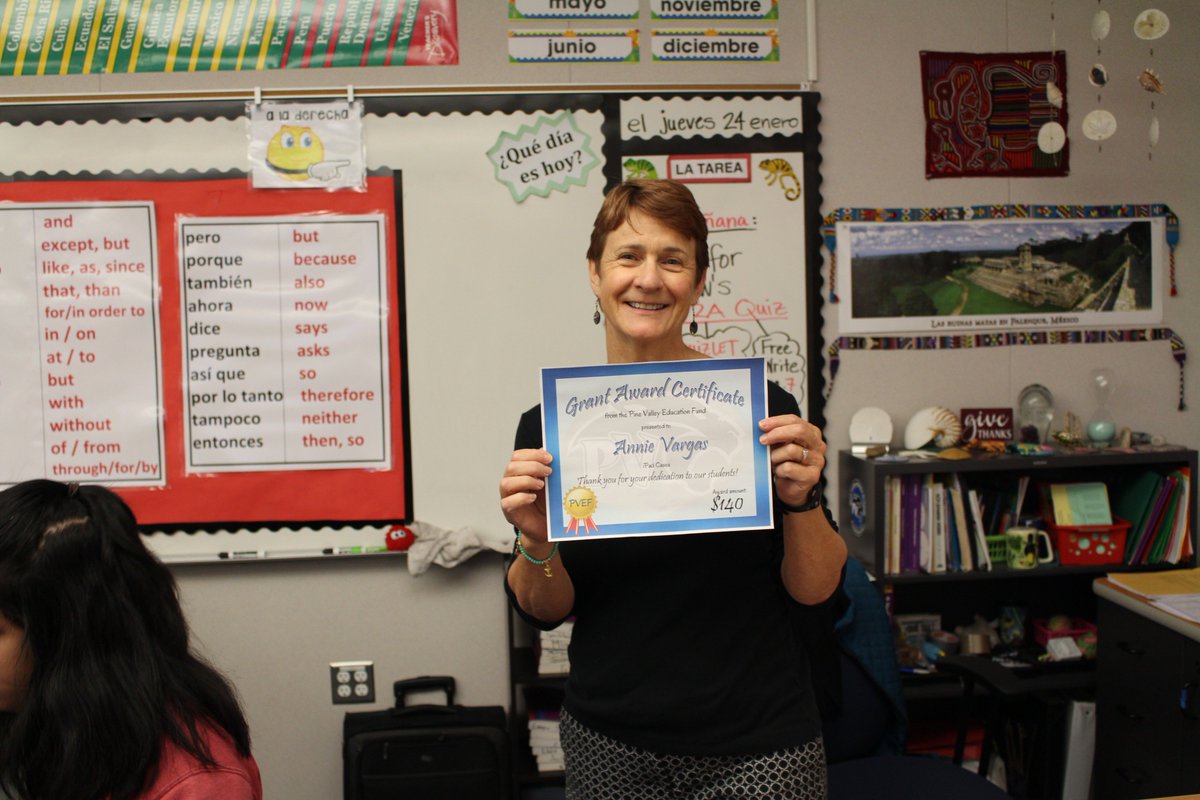 PumaPride's tweet photo. The Pine Valley Education Foundation along with Donor's Choose funded over $18000 in Teacher Grants allowing teachers to bring in new materials to benefit all of their students learning. @DonorsChoose #PVEF #PVCommunity #SRVEF #SRVUSD1 #SRVUSD_Supt https://t.co/Tg8hlsfkRl