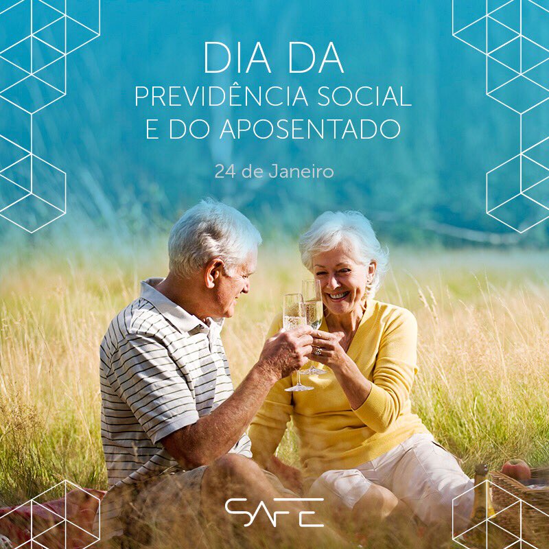 SafeMedicina's tweet photo. Um brinde aos que se dedicaram para um Brasil melhor! Desejamos que vocês vivam novas experiências e conquistas! #JeitoSafeDeSer #SafeVida #AposentadosDoBrasil #PrevidenciaSocial https://t.co/yHnkl2jHSj