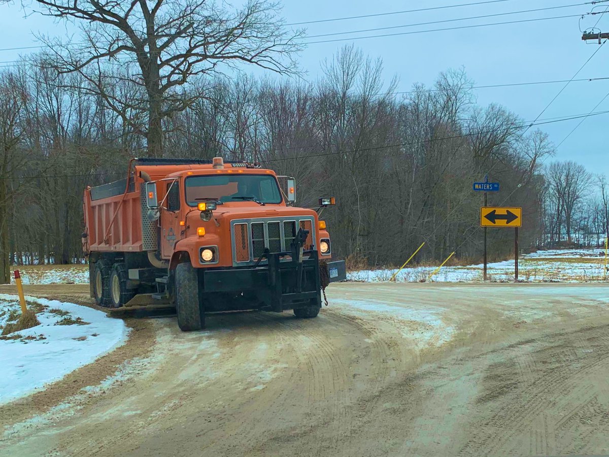 Nice work by @washtenawroads  getting the rural roads ready to go!! #getreadyforschool