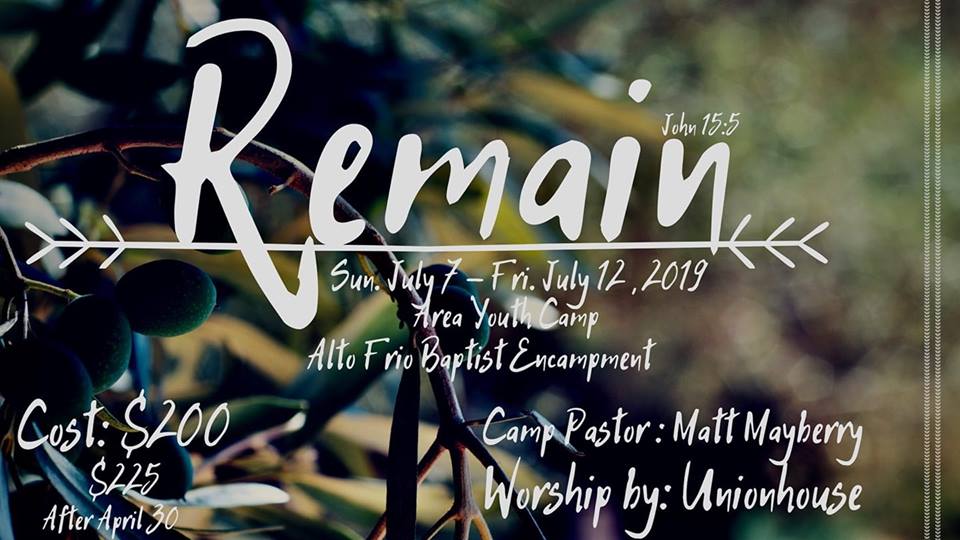 afayc_altofrio's tweet photo. AFAYC 2019 - Remain
@sirmrmayberry Camp Pastor
@UnionHouseBand - Worship Band https://t.co/l3scJh6dNA