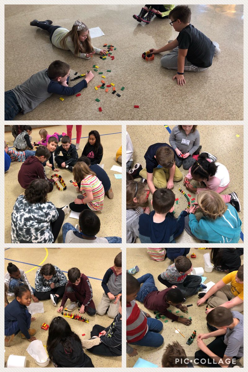 paul_PR0PER's tweet image. Stop and STEM Domino Chain Challenge with our 1st grade friends!