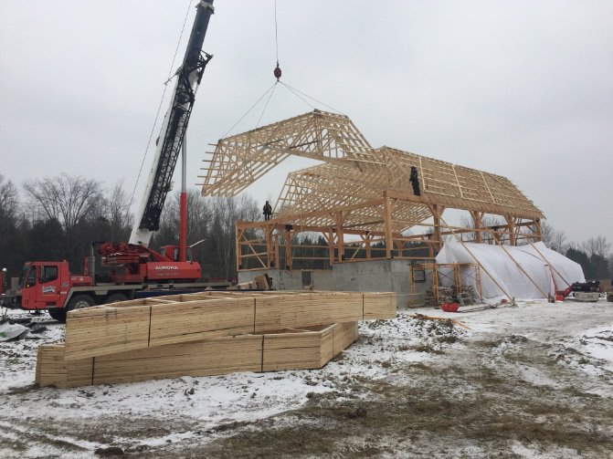 Alstructural's tweet image. Hay barn going up team Alstructural