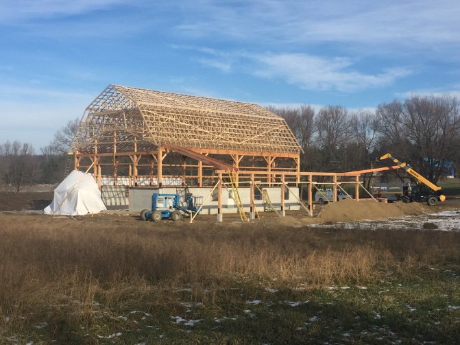 Alstructural's tweet image. Hay barn going up team Alstructural