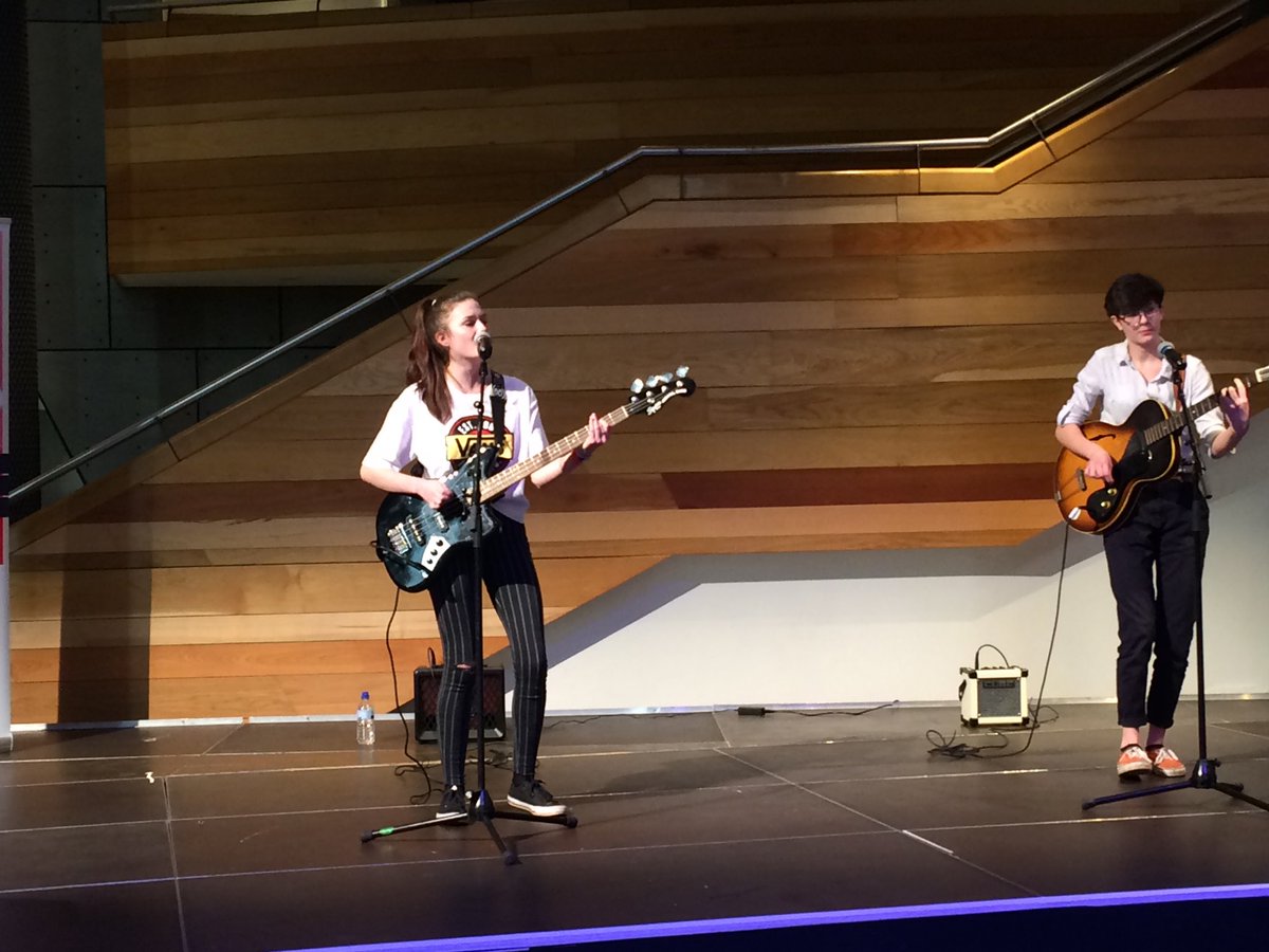 Well done to Ursula and Olivia for performing on the Glanfa stage in the Millennium Centre tonight!