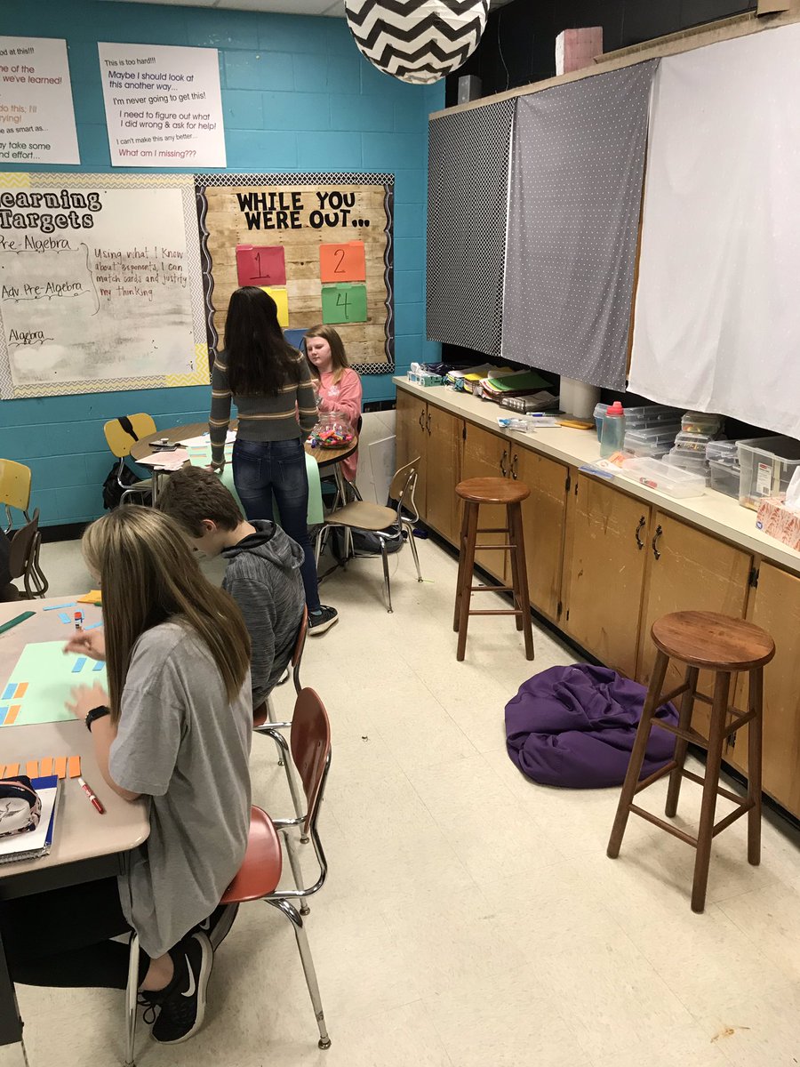 jbrouse40's tweet photo. When your apprentice teacher rocks a Formative Assessment Lesson because she already owns the idea that telling kids what to think isn’t really helping them... 😭🙌🏼😍 #studentdiscourse @CornerMiddle @JEFCOED @UABTeach https://t.co/mphoMBZPlZ