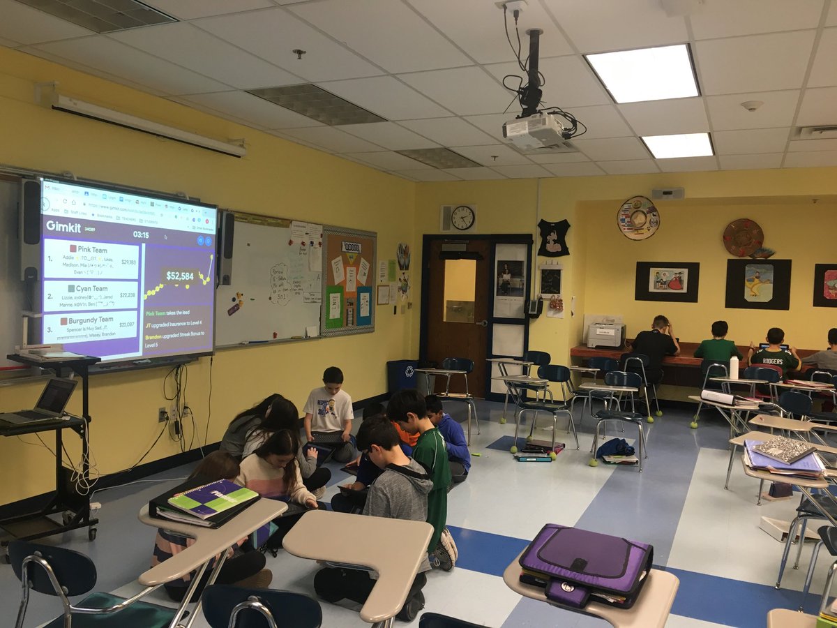 APlumacker's tweet image. Students love #collaboration during #gimkit #teammillburn @teammillburn
