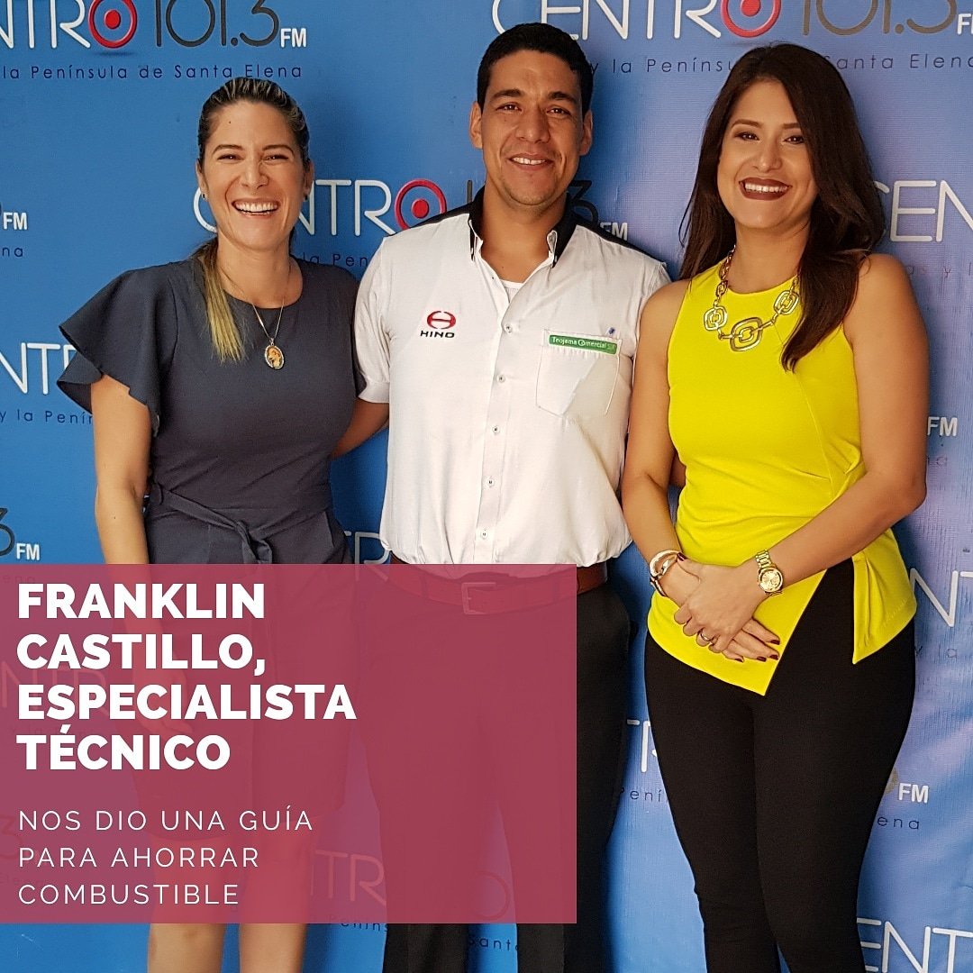 Franklin Castillo, Especialista Técnico de  Teojama Comercial
Nos dio una GUÍA PARA AHORRAR COMBUSTIBLE APLICANDO 7 TRUCOS AL CONDUCIR