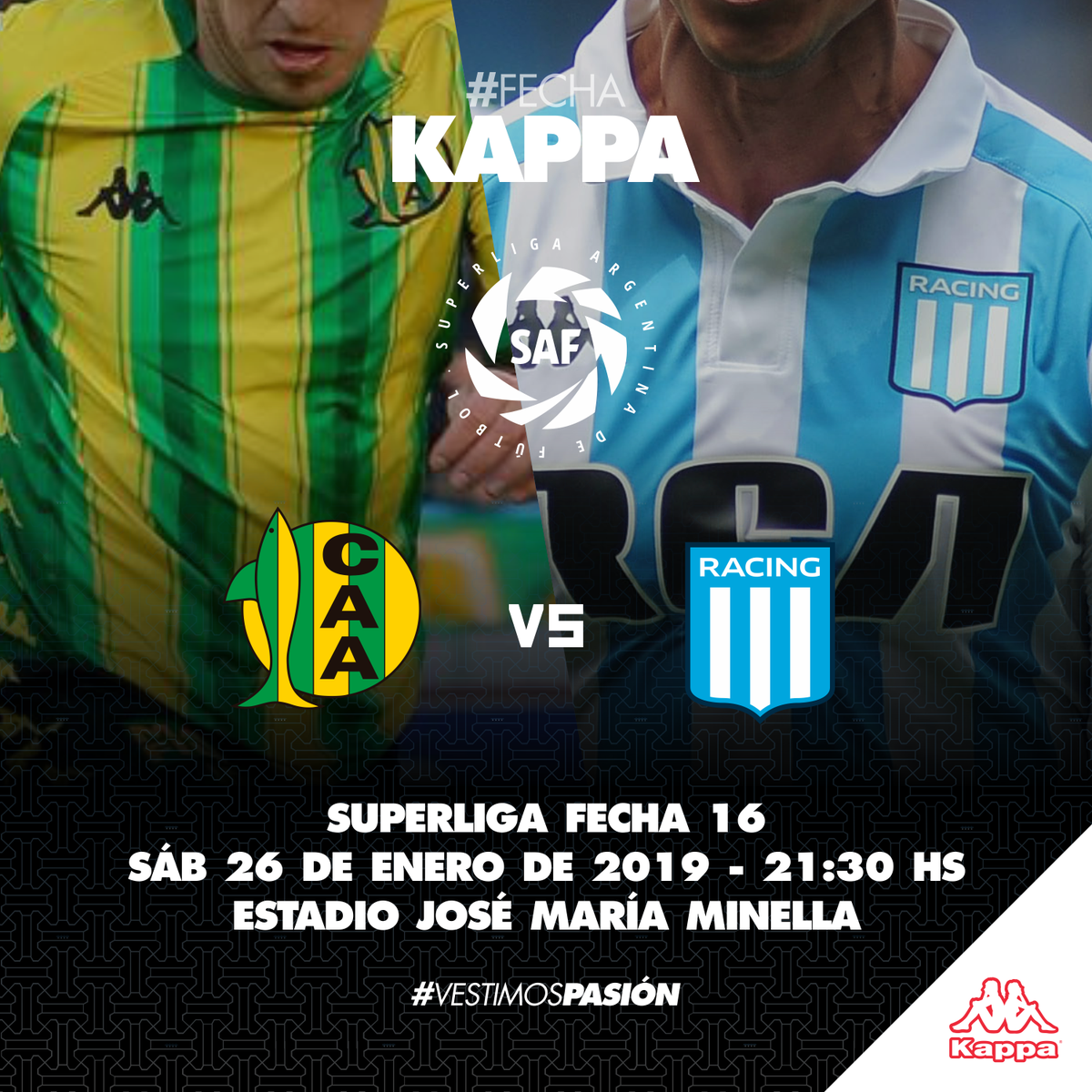 Kappa_Argentina's tweet photo. 🎁 F E C H A  K A P P A ⚽️

El sábado #Aldosivi y #Racing se enfrentan en una nueva #FechaKappa , y sorteamos la camiseta del ganador! Para participar seguinos, y compartí esta publicación. Si además siguen a kappasport_ar en Instagram y mencionan 3 amigos, tienen doble chance! https://t.co/CGa3mdeQzJ