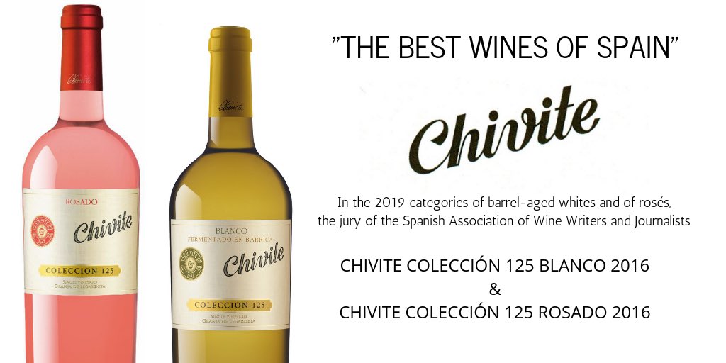 We’re very proud to announce our rosado and blanco Coleccion 125 wines are declared ‘BEST WINES OF SPAIN’ by Asociación Spanish Wine Writers 2019