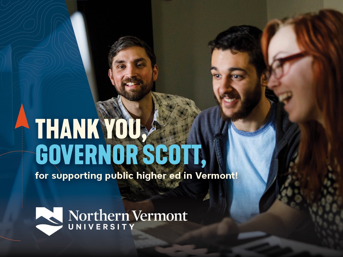 Thank you, <a href="/GovPhilScott/">Governor Phil Scott</a> for supporting access to higher ed in VT! Increased state funding enables us to provide high-quality, career-focused education to our students. #AffordableVT #AffordableCollege