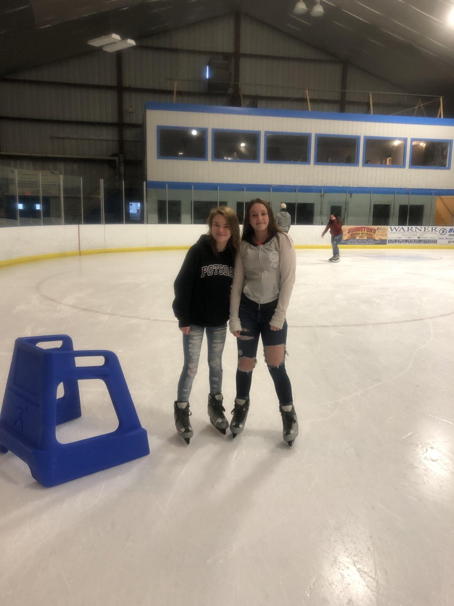 BrasherFallsCSD's tweet photo. Before Christmas break high school PE classes were able to go skating at the Tri-Town arena during their scheduled PE class. The students had a great time and were very thankful we were given this opportunity again this year. https://t.co/K0bREPDoxj