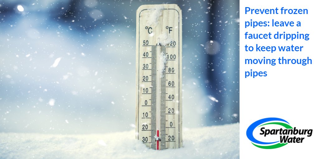 spartanburgH2O's tweet image. Temperatures in the 20's are expected again tonight - protect your pipes! ow.ly/zB9r50kjNa1 #ProtectYourPipes #lowtemps #winter