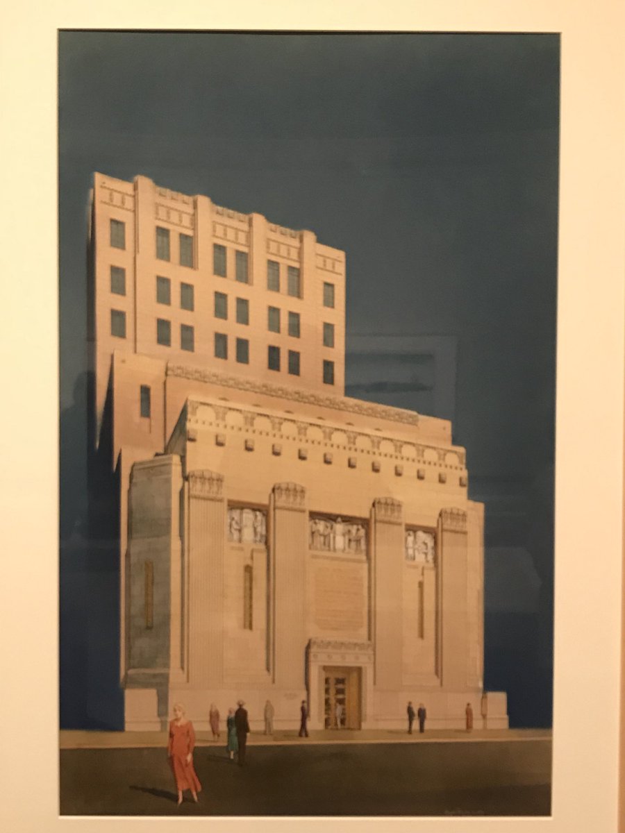 jarodisms's tweet photo. In “Architects of a Golden Age” the renderings captured &amp; formed the unique identity of LA. I was particularly captivated by the charcoal simplicity of Union Station, neon-edged draw of a Chinatown building, angular mid-century modern living room, &amp; imposing LA Stock Exchange. https://t.co/GedoN2GOrm