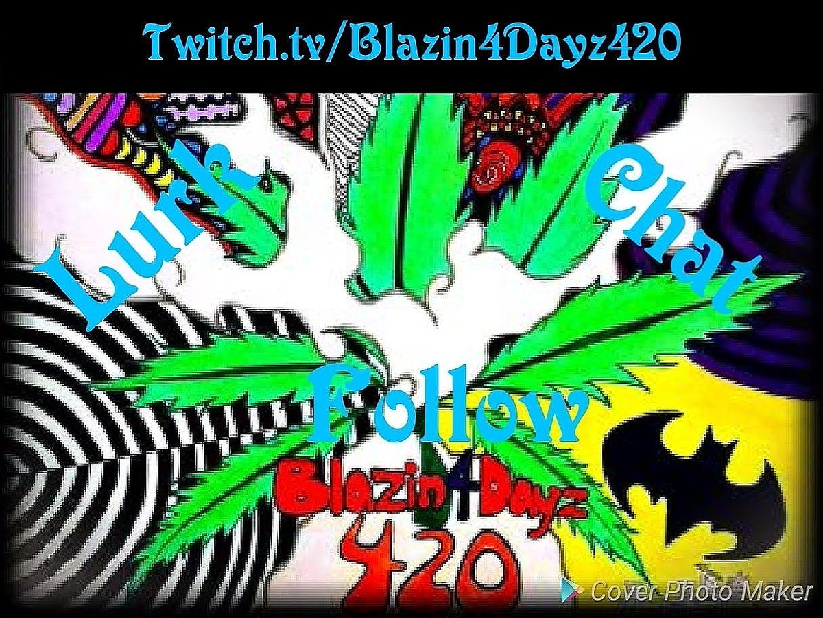 Blazin4dayz1995's tweet photo. T.  Come chat have a laugh while i get super baked LIVE NOW!!!  https://t.co/OiTAqO4TyM Dont forget to also check out my store @  https://t.co/c192uGxnL1 @HarrowSpider @TestyShift @PromoteStreams @PromoteGamers @SGH_RTs @SupStreamersRT @Gamers4Gamers_ #streamcity #PulseGaming https://t.co/q8AEhWNJNy