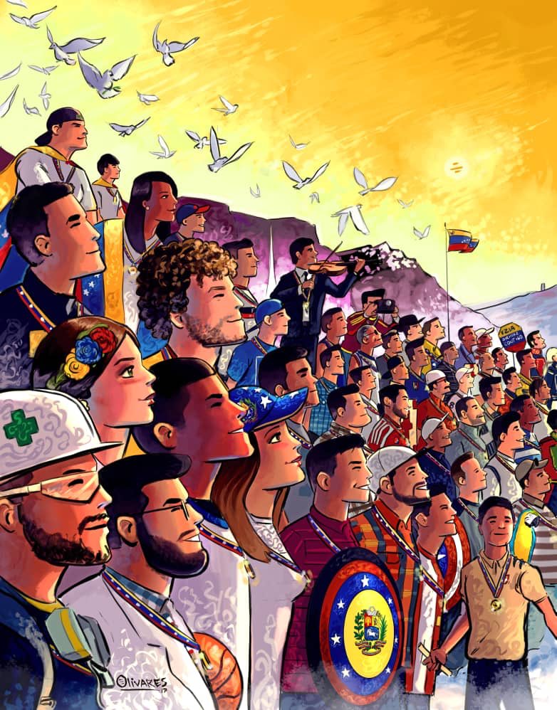 Olivarescfc's tweet photo. ¿Por qué en esta obra todos nuestros héroes caídos sonríen?

Porque esta obra no era para la tristeza, sonríen al ver a la gente en las calles nuevamente, al ver que la esperanza renace, porque saben que su lucha no fue en vano, SONRIEN porque ven hacia la Nueva Venezuela. https://t.co/03UgtaHqI3