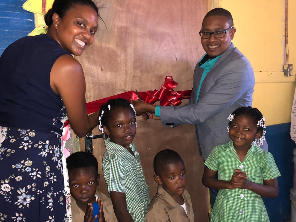 rightfromstartj's tweet photo. Today was a wonderful day for us at #rightfromstartJa . We were able to handover bathroom facilities to Hodgesland ECI . We also presented a cheque of $50k to Lancewood ECI which was raised from our Patron 
@floydgreenja birthday fundraising dance .  Thank you for your support !! https://t.co/vu7f6TxIkP