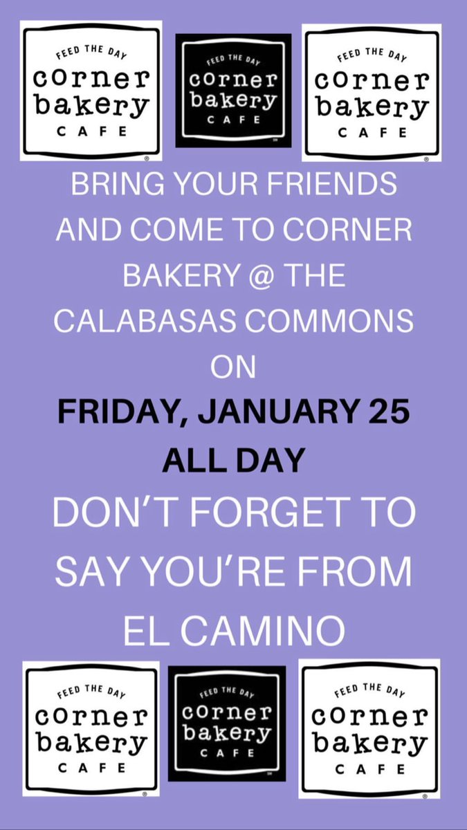 ECRasb's tweet photo. please go to corner bakery tomorrow at the commons to support the junior class!! https://t.co/wNYon4Qs5f
