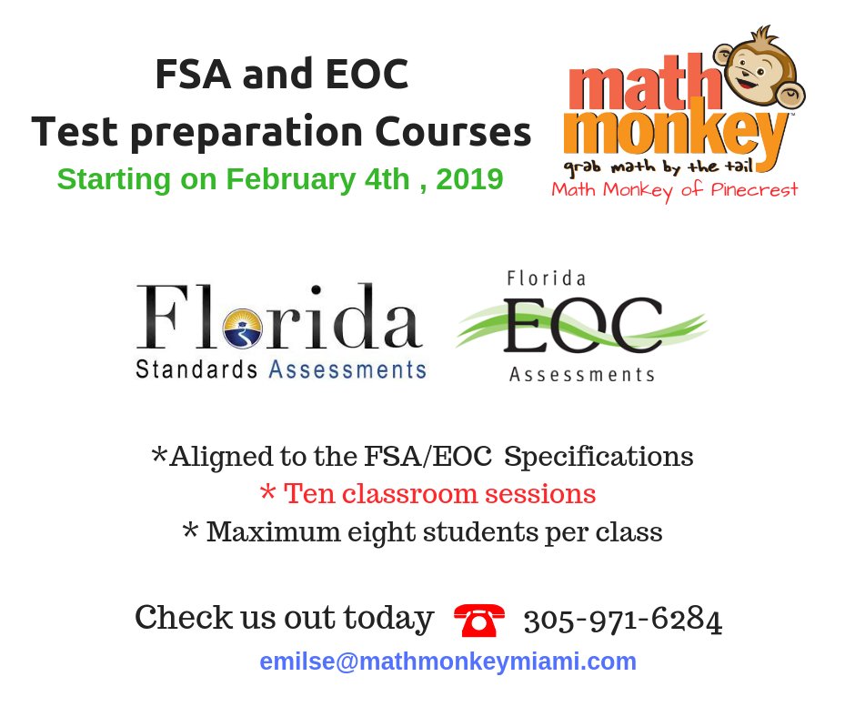 MathMonkeyMiami's tweet photo. Is your child prepared for the exams? https://t.co/PsKjn8D3re