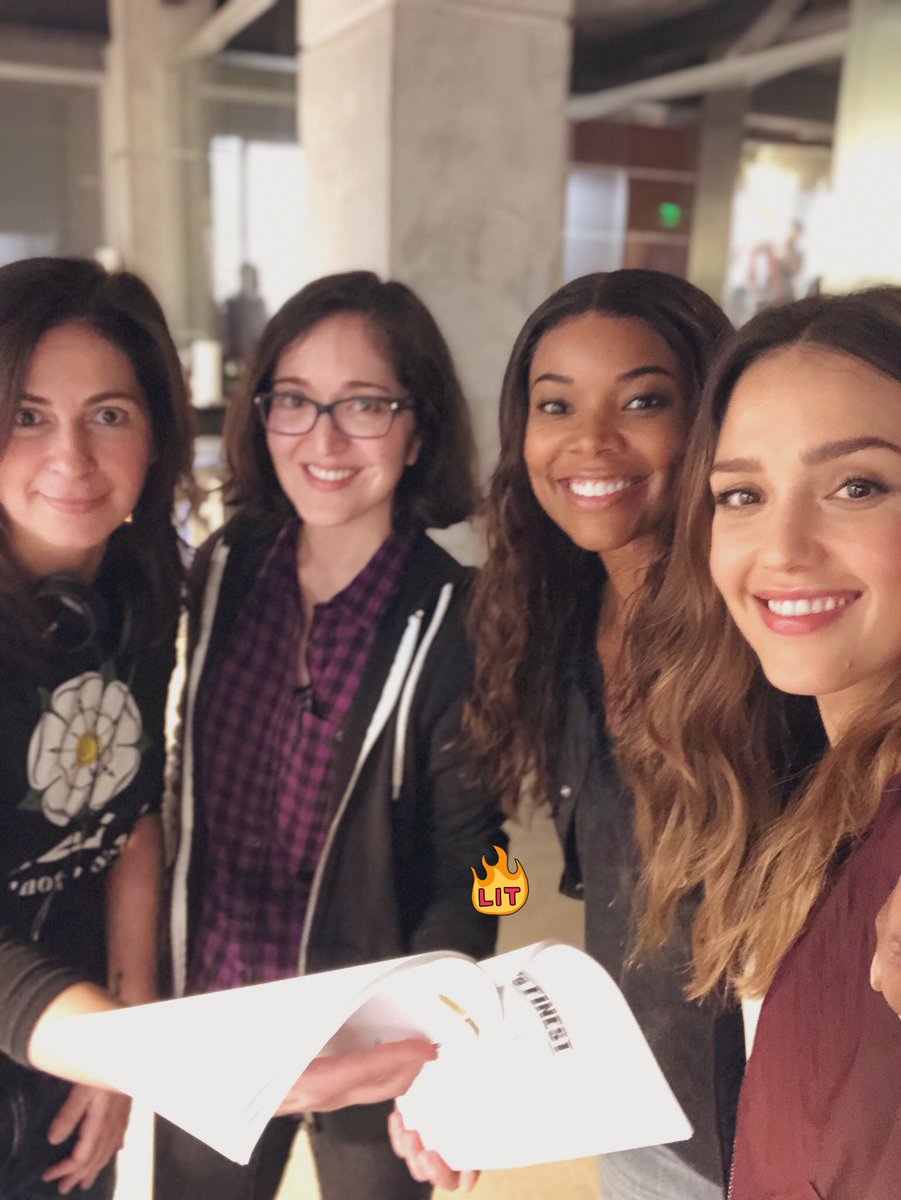 This is how we do! ... All 4 of us #WomenofColor #womeninhollywood  #LAsFinest @LAsFinestWriter room @itsgabrielleu @MarisaTam @Lexialex