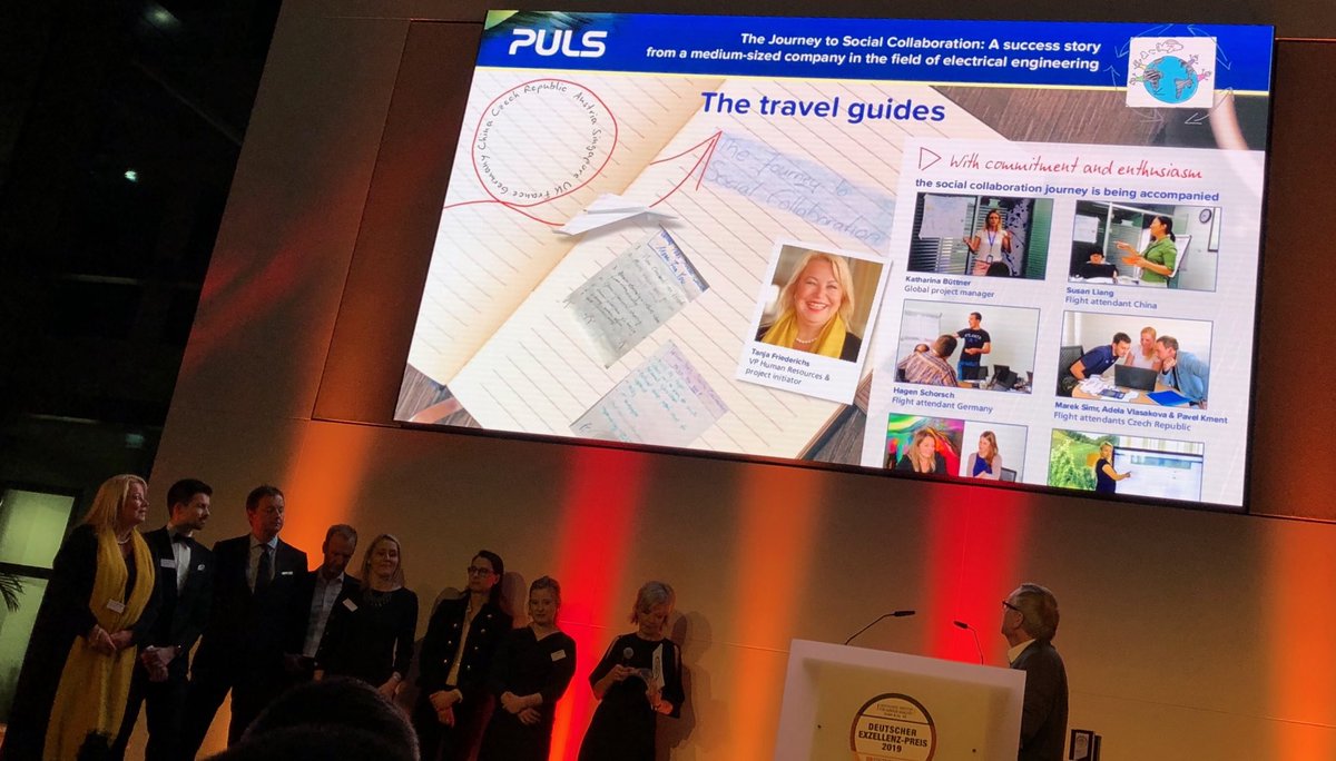 meneikis's tweet photo. We are very happy beeing awarded for our „Journey to #SocialCollaboration“ ⁦@PULSPowerSupply⁩ 🍾🎉🥂✨#DeutscherExzellenzPreis✨ by ⁦@DISQde⁩ ⁦and @ntvde⁩ in the category #internalcommunication https://t.co/f1P1bxmJ6b