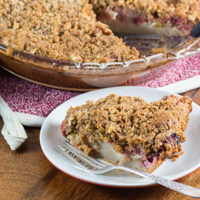 TaraNoland's tweet photo. Rhubarb Impossible Pie is the easiest #pie ever! The crust magically forms while it bakes! #recipe #easy #rhubarb #impossiblepie #dessert https://t.co/YKmRm3S2jE https://t.co/wLYV76RqQ0