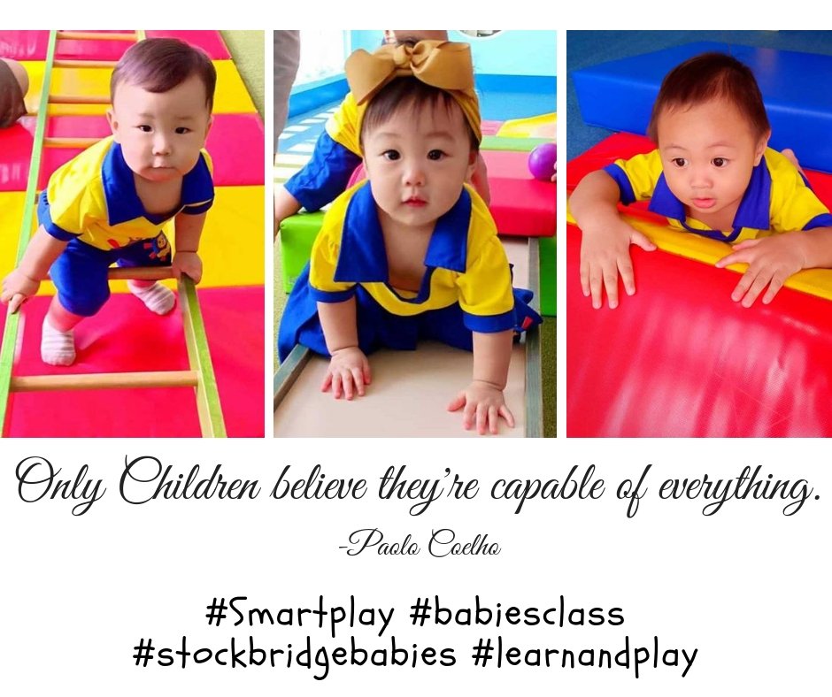 StockBridgeIntl's tweet photo. "Only Children believe they're capable of everything."
-Paolo Coelho
#Smartplay #babiesclass #stockbridgebabies #learnandplay https://t.co/pdVf5kW6rd