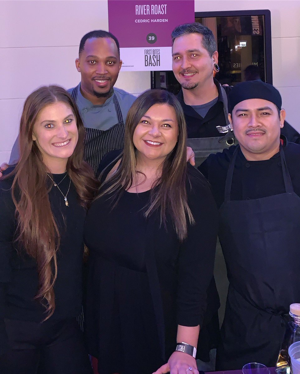 RiverRoastChi's tweet photo. Kicking off @ChooseChicago’s Restaurant Week at First Bites Bash with Executive Chef Cedric Harden and the River Roast Team! #CRW19 #FirstBites19 https://t.co/HXakagm06p
