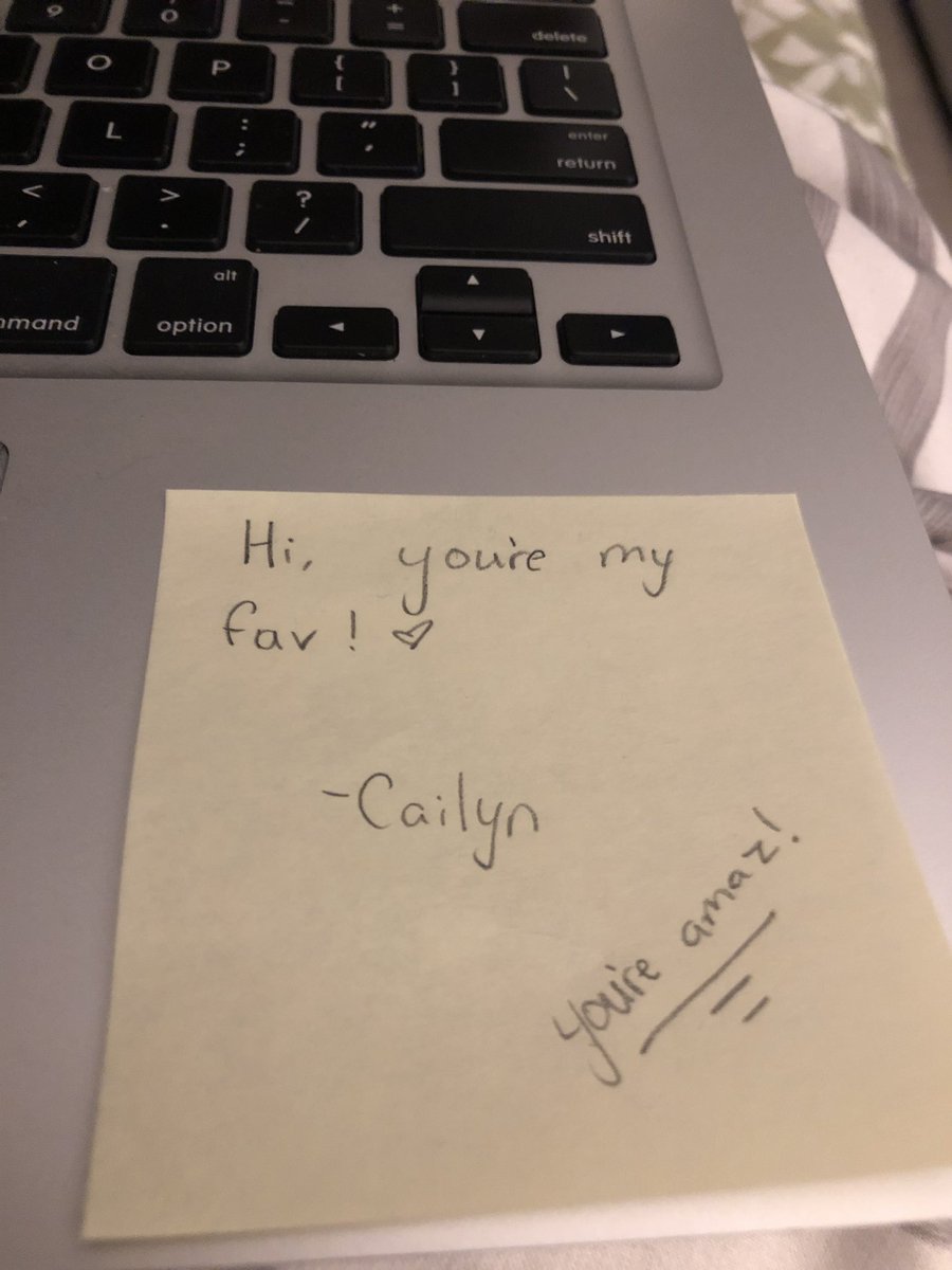 MrsDonnaShort's tweet photo. When kids are struggling or having a hard day I slip them a kind word on a sticky note. To say today was a challenge is an understatement, no power, no internet, sick and just tired. I just opened my computer to this and suddenly I feel like maybe it wasn’t as bad as I thought... https://t.co/578wXjG5sz