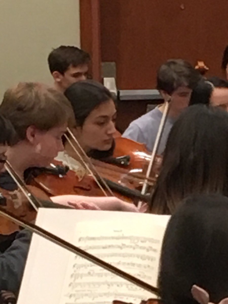 Kaitlyn and Natalie rehearsing tonight with the TPSMEA All State Orchestra!!!!