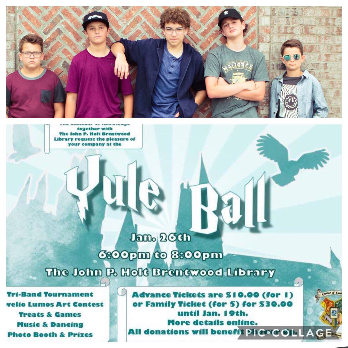 tcwbmusic's tweet photo. #YuleBall is Sat Jan 26! Music, dancing, games &prizes at Brentwood Library. Support @nextdoorboystn. Winner of band competition opens Crocket Park Summer concert series!
Proceeds from ticket sales benefit #ShowerUp-ministry providing mobile showers for homeless in Nashville. https://t.co/9Gu3zyW8sF