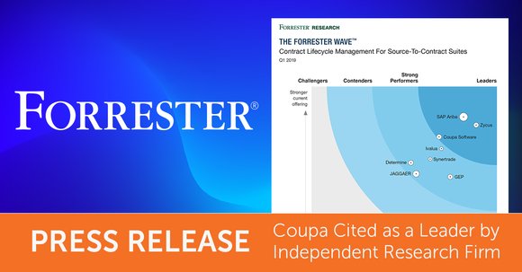 Fan_procurement's tweet photo. .@Coupa Cited as A Leader by Independent Research Firm @forrester #contracts #SourcetoContract #BSM https://t.co/iL6p3rNOJl https://t.co/A8sscMpNCc