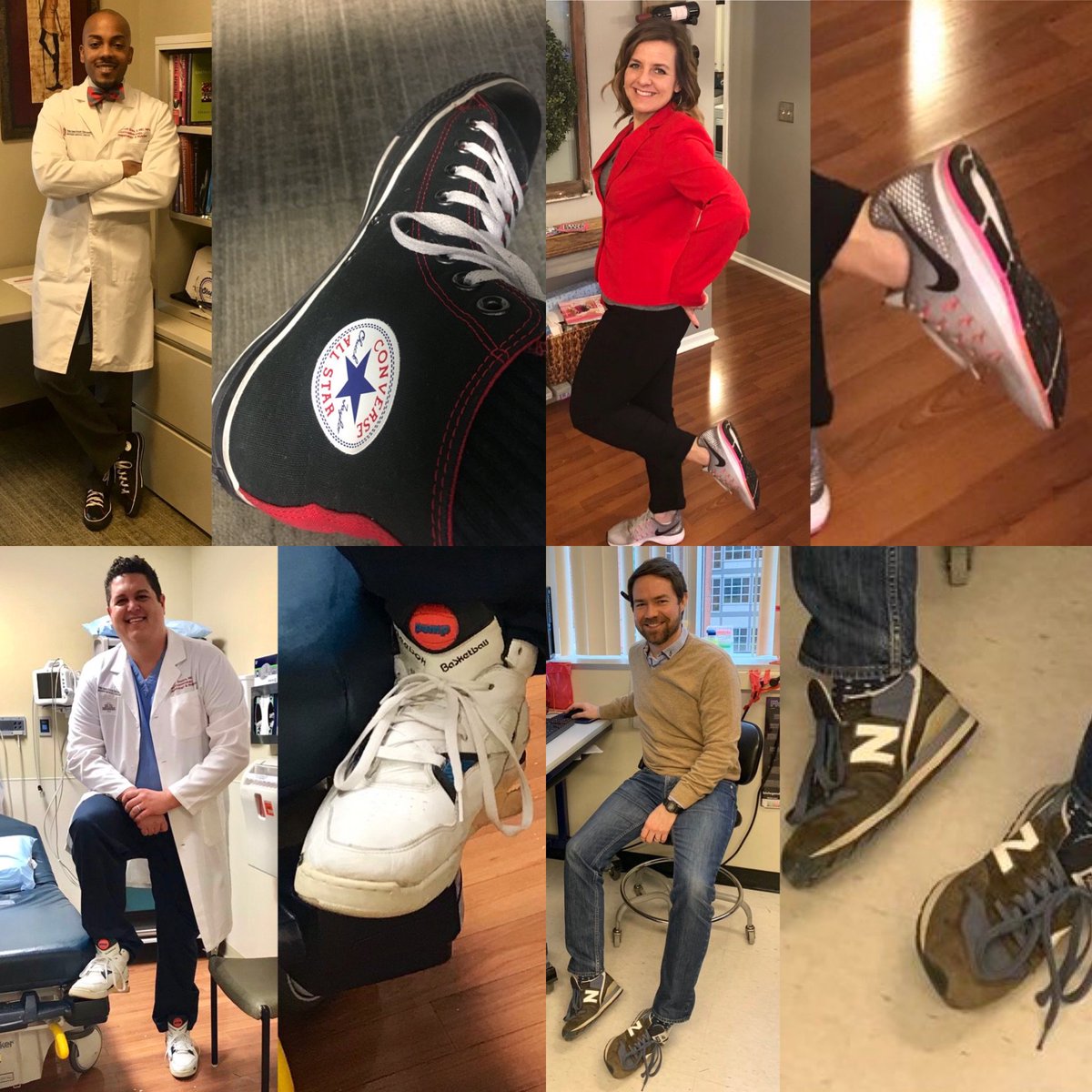 OSUCCC_James's tweet image. #Buckeyes supporting Buckeyes: Some of our top experts sported sneakers yesterday as a stylish shoutout to @ohiostatehoops coach @ChrisHoltmann, who donned special kicks at last night's game as part of @AmericanCancer/@CoachesvsCancer's #SuitsAndSneakers Week.