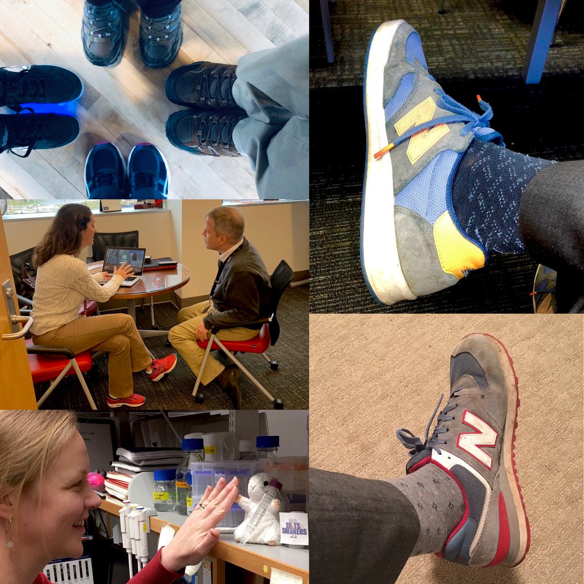 OSUCCC_James's tweet image. #Buckeyes supporting Buckeyes: Some of our top experts sported sneakers yesterday as a stylish shoutout to @ohiostatehoops coach @ChrisHoltmann, who donned special kicks at last night's game as part of @AmericanCancer/@CoachesvsCancer's #SuitsAndSneakers Week.