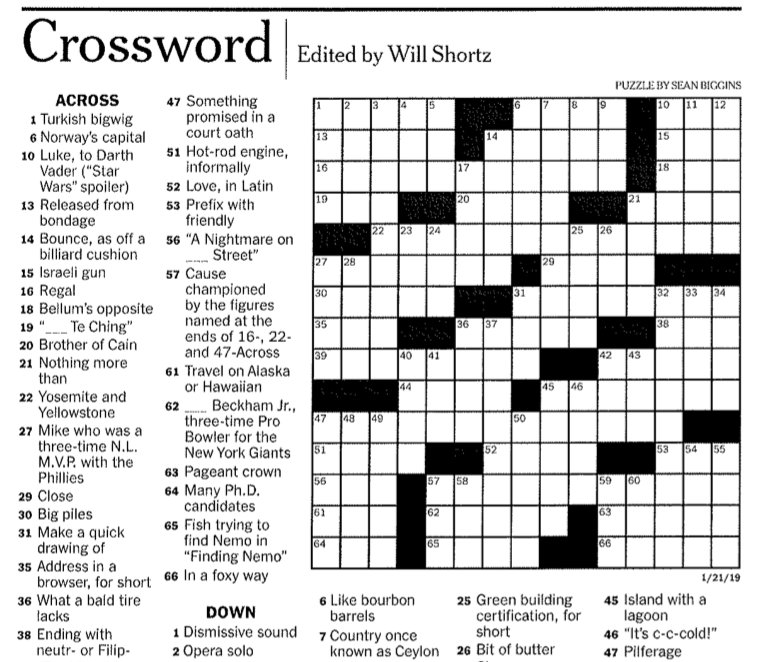 USGBC's tweet photo. We're still stumped on 25-down from yesterday's @NYTimes crossword. 
Any help? 😁 https://t.co/ETOjoFDxDY