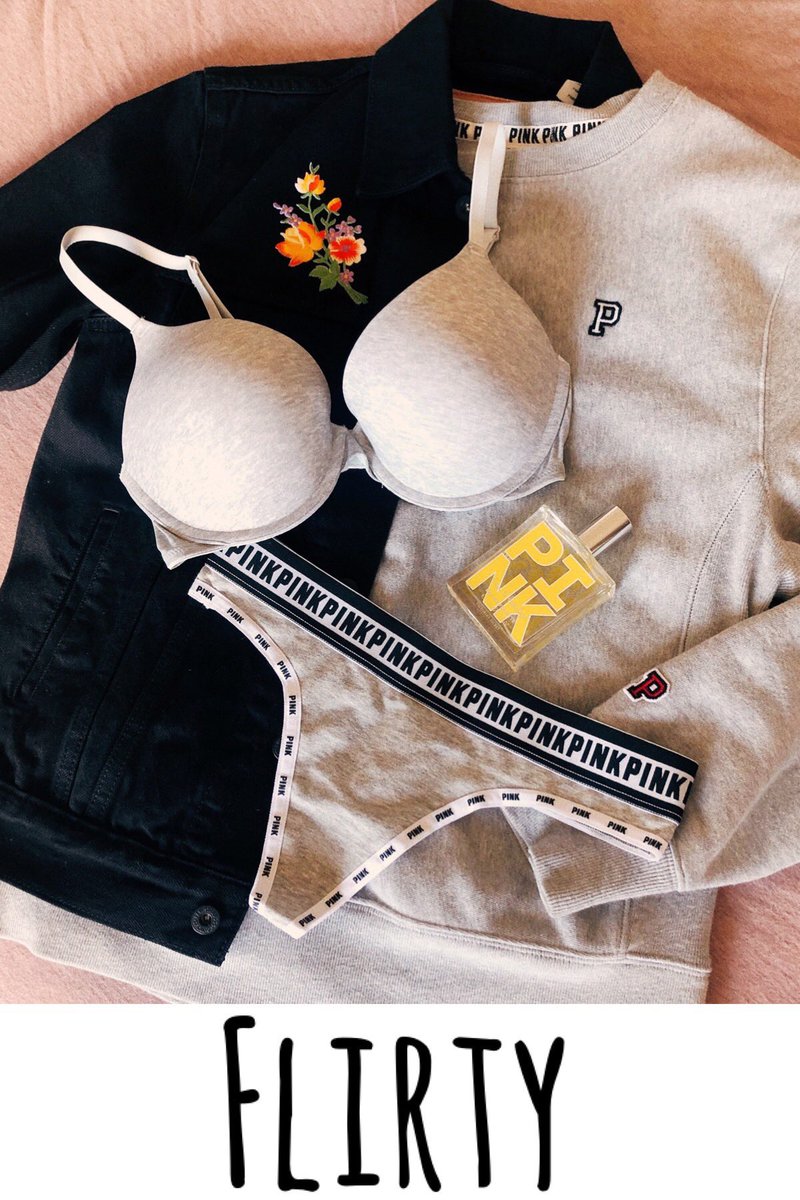 UtahPINK's tweet photo. Girls night? 
Feeling flirty? 💃🏼
Shopping spree? 
Studying for midterms? 📚
The Wear Everywhere Bra is perfect for every occasion! (Those matching panties too 😍) @VSPINK https://t.co/CEthZ1bXx0